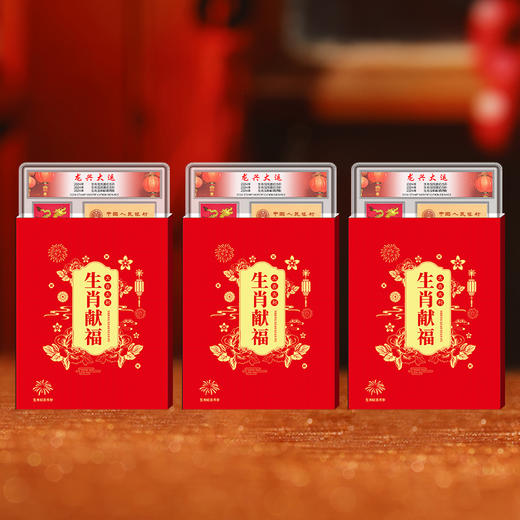 龙年邮币钞 龙年邮币钞套装 含龙年邮票、纪念币、纪念钞 商品图7