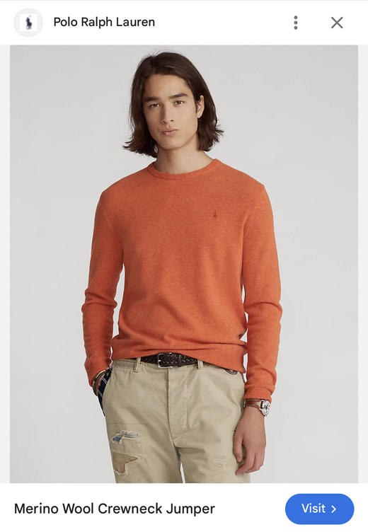 新配色到  R.L 小标圆领经典休闲羊毛羊绒衫 MY129 商品图2