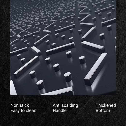 【自营】司顿-蜂巢不锈钢不粘炒锅 银色 商品图4