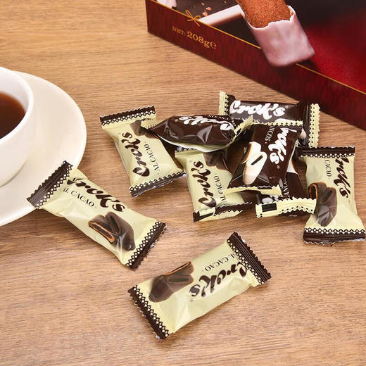 圣蒂尔斯可可薄脆饼干168g/208g 浓醇巧克力包裹薄脆饼干口感层次丰富 商品图1