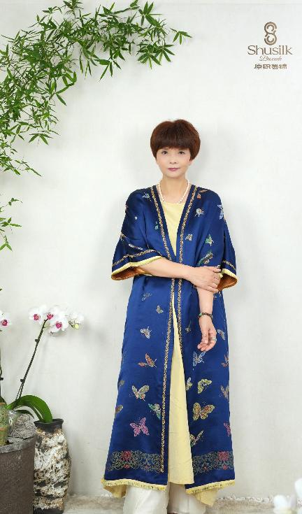 锦蝶披风袍子 商品图1