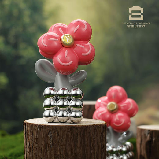 赚钱花足金招财摆件故宫文创桌摆摆台乔迁生日伴手礼新年春节礼物 商品图0