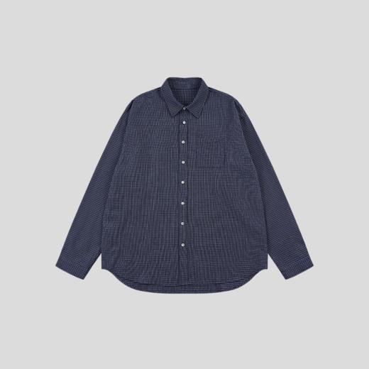 GOODBAI 心形Have a good Day slogan印花翻领口袋宽松长袖衬衫 商品图3