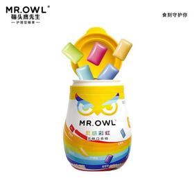 韩国猫头鹰先生彩虹无糖口香糖(7种口味)