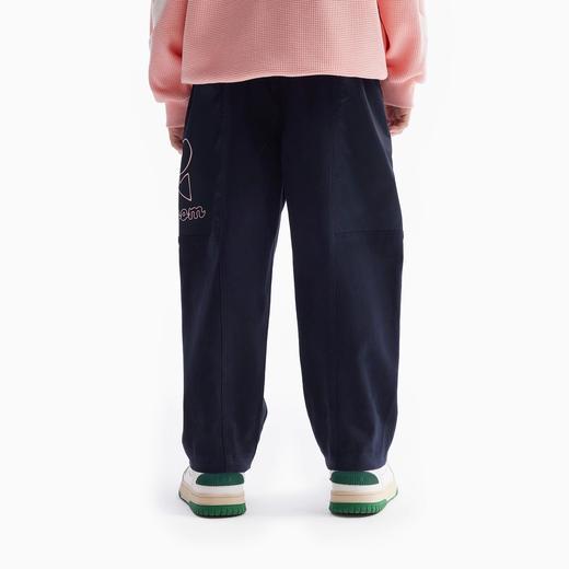 【MQD】童装女童山系工装休闲裤秋装新款宽松直筒花朵儿童运动裤 商品图2