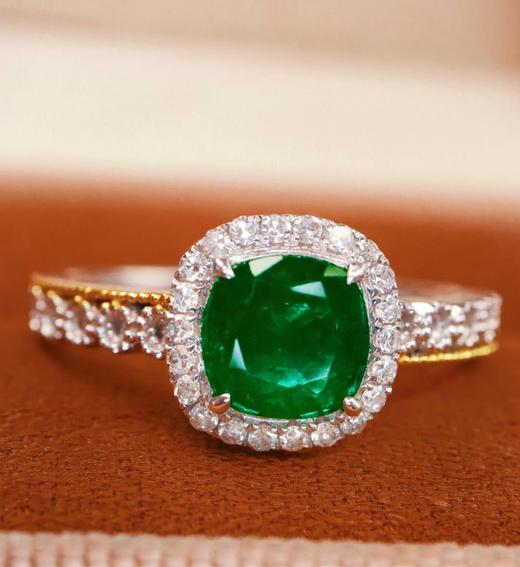 0.7ct刻面祖母绿戒指 商品图2