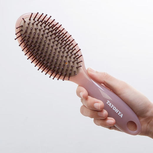 【专柜多样屋】多样屋相遇按摩气垫发梳卷发梳时尚造型梳子干湿两用藕荷色 商品图1