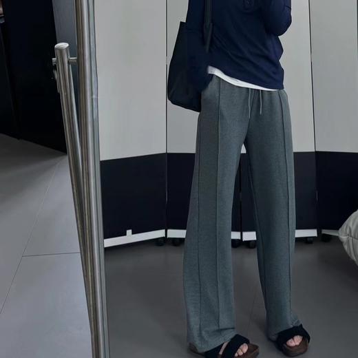 软糯羊毛蚕丝阔腿裤   常规款&加绒款 秋冬显瘦又保暖 五款百搭色可选 80-150斤可穿 商品图1