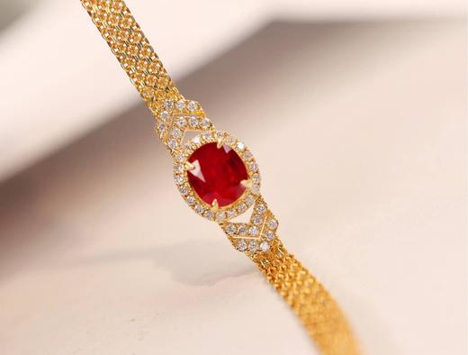 1.08ct刻面红宝石手链 商品图0