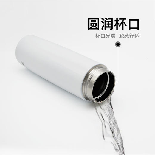 【自营】司顿不锈钢瑜伽保温杯（冰川白） 商品图2