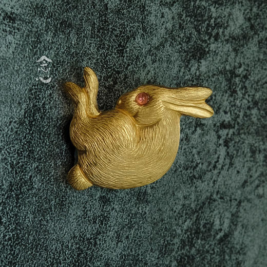 银鎏金兔子胸针（金色） 商品图1