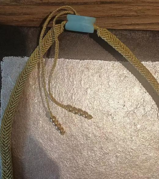 银鎏金点翠天河石编织项链 商品图3