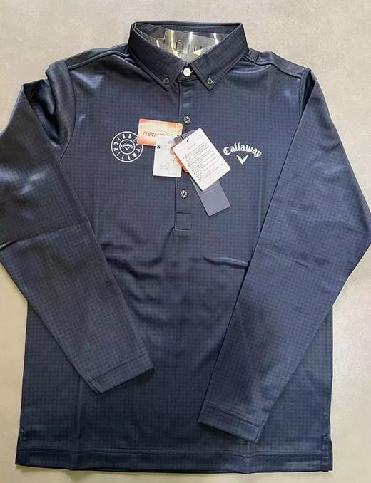 日本callaway三色千鸟格花纹保暖发热翻领衬衫 商品图3