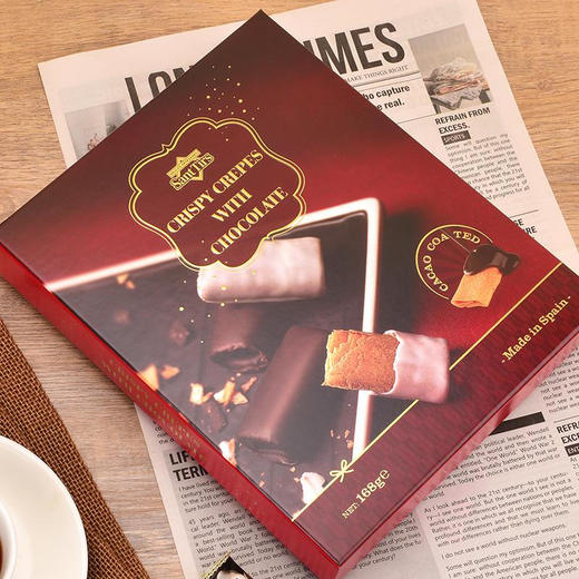 圣蒂尔斯可可薄脆饼干168g/208g 浓醇巧克力包裹薄脆饼干口感层次丰富 商品图3