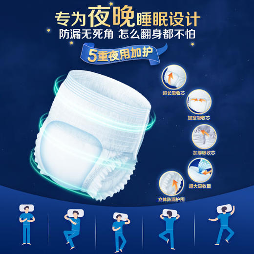 【安护士棉柔亲肤夜用拉拉裤  整箱】内裤型纸尿裤尿不湿M/L/XL码 商品图3