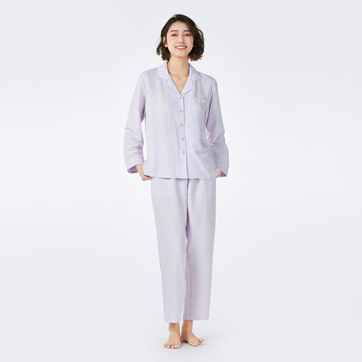 都市丽人女士软绵绵长袖套装薄软绵绵1.0生活家居长袖类LHH1E7 商品图1