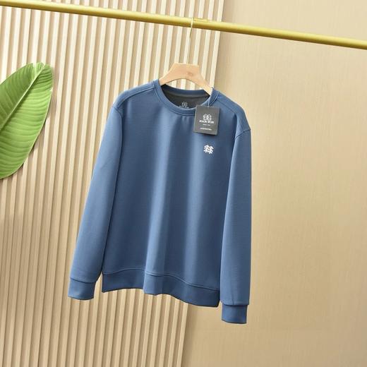 可隆小树家2025春秋季新款男女同款四色锦纶提花华夫格面料 加厚套头圆领卫衣！ 商品图0