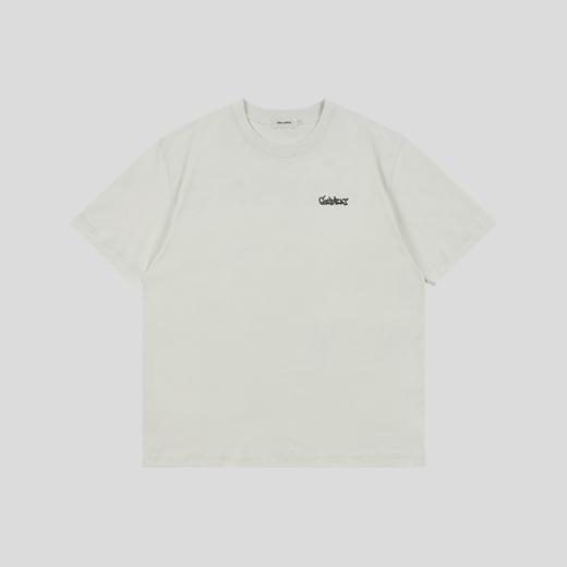 GOODBAI 大写涂鸦logo城市印花圆领oversize短袖T恤 商品图1