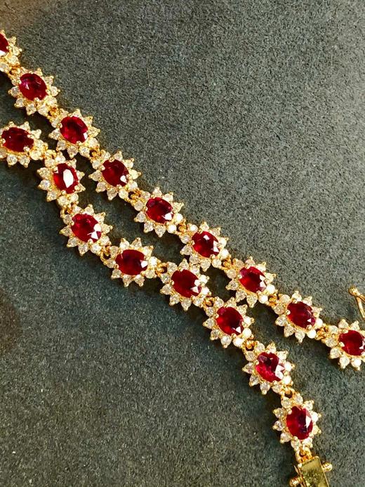 7.5ct刻面红宝石手链 商品图2