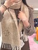 罗意威羊毛羊绒混纺经典植绒立体logo围巾 ，男女均可 软软糯糯 商品缩略图3