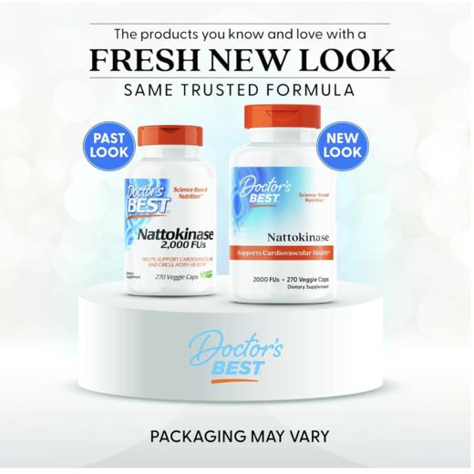 ❤️心脑血管疾病的罪魁祸首[发怒]Doctor’s best Nattokinase 纳豆激酶270粒🩸能够直接溶解成型血栓和防止血栓的形成 商品图6