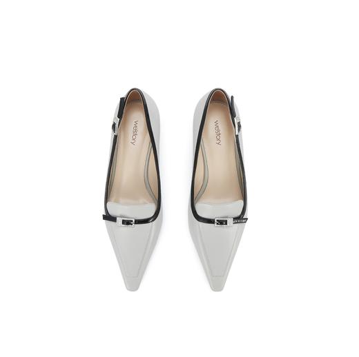 Westory2025年春季小方头低跟通勤百搭时装乐福单鞋W25AE58001 商品图3