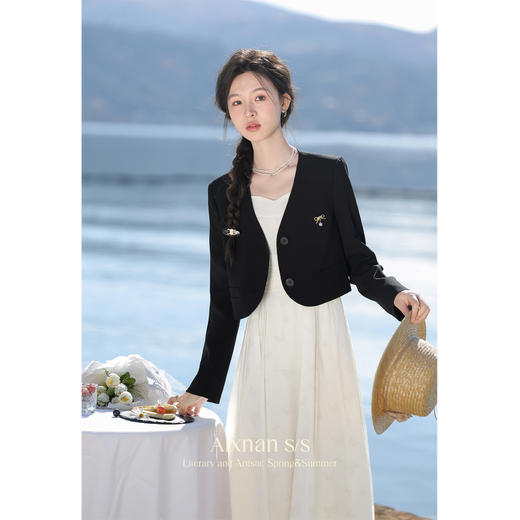 鹿向南《风吟物语》小众设计外套女简约时尚L33677SY 商品图2