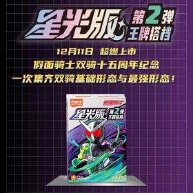布鲁可 假面骑士 积木人 星光版 第二弹 王牌搭档 9只/盒 盲盒