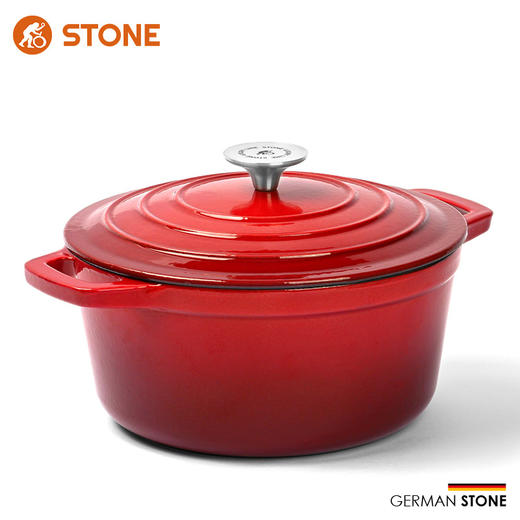 【自营】司顿-珐琅汤锅（中国红） 商品图0