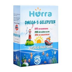 【保税】挪威Hurra DHA 水果咀嚼果冻鱼油45粒 商品图0