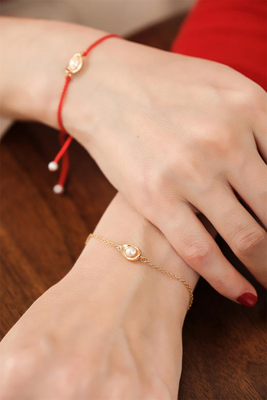 pearl moments珍刻  日富一日 小元宝（珍珠）红绳 商品图6