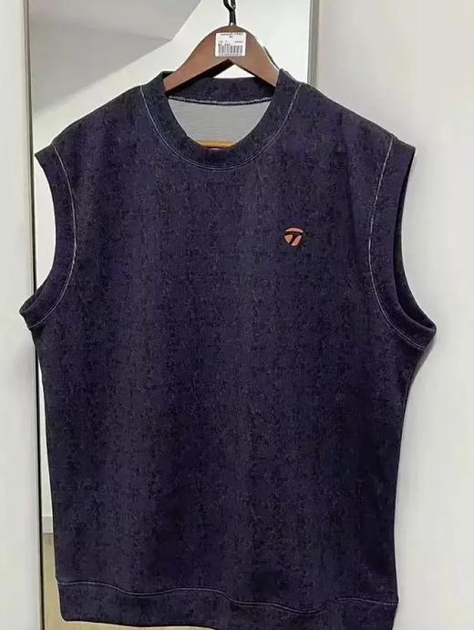 Taylormade 高尔夫男士 宽松型 针织圆领无袖坎肩 套头背心 商品图9