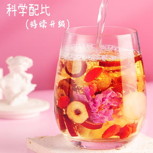 艺福堂桂圆红枣枸杞玫瑰花茶320g/盒 商品图2
