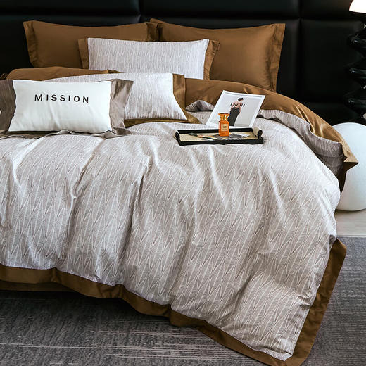 【多样屋专柜】多样屋劳伦斯全棉四件套床单被套被罩纯棉双人枕头套 200*230cm 商品图0