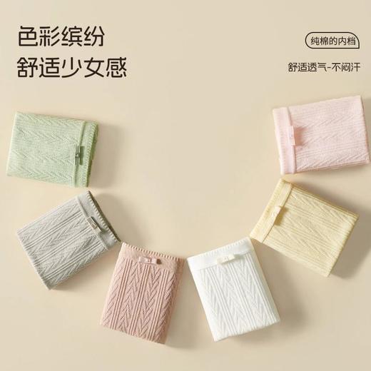 洁丽雅女士内裤少女生棉裆三角短裤透气不夹臀大码夏季舒适贴肤 商品图4