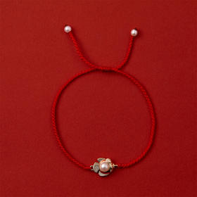 pearl moments珍刻  年年有鱼 小鱼儿（珍珠）红绳