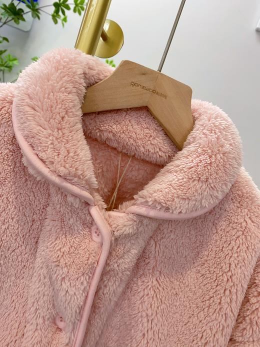 松植屋情侣款加厚泡泡珊瑚绒套装2026冬季男女睡衣保暖家居服棉服 商品图2