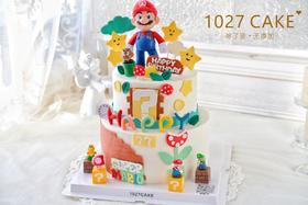 1027CAKE  |   超级玛丽 马里奥主题蛋糕 双层蛋糕