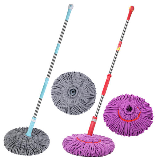 【美丽雅甩水拖】拧水拖把家用大号可替换旋转免手洗拖布墩布传统地拖+替换头 颜色随机 商品图8