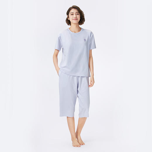 都市丽人女士棉质短袖套装薄40支TC拉架生活家居短袖类LHH2E4 商品图1