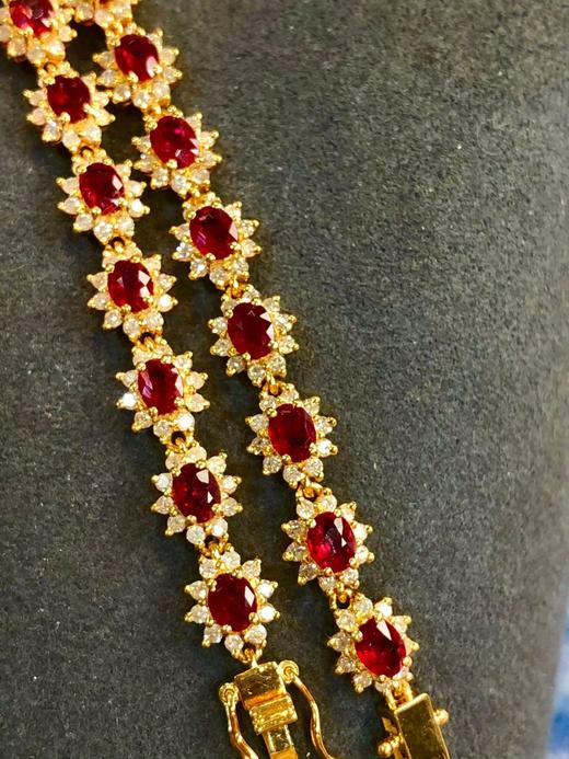 7.5ct刻面红宝石手链 商品图1