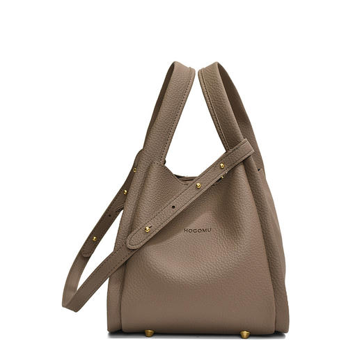 荔枝纹菜篮子水桶包 子母两件套 简约单肩包 手提菜篮子包 商品图7