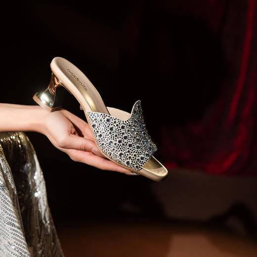 豪麟名鞋NILA&NILA女鞋凉拖羊反绒面革PERT08P白色 商品图2