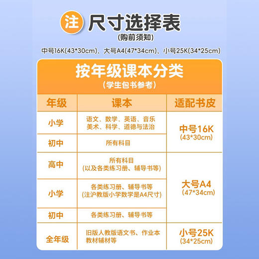 【自粘书皮】猫太子自粘书皮包膜套装 透明磨砂 免裁剪防水防污 五星安全产品 （含3张姓名贴） 商品图4