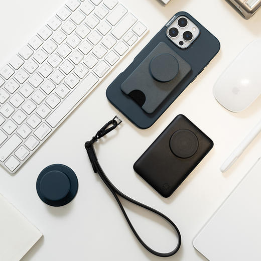 【经典纯色系列·向山野】墨黑·手机腕带 Wristlet&Strap手机绳链 Strap手机腕带系列 商品图3