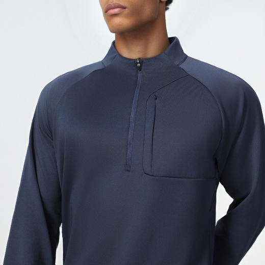 跃牌【PF系列】健身T恤长袖速干跑步训练服半拉链修身套头立领运动卫衣61188W 商品图1