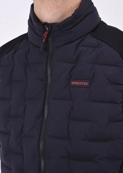 BRIEFING GOLF 男士 高尔夫字母logo几何凹凸图案混合羽绒背心马甲 商品图5