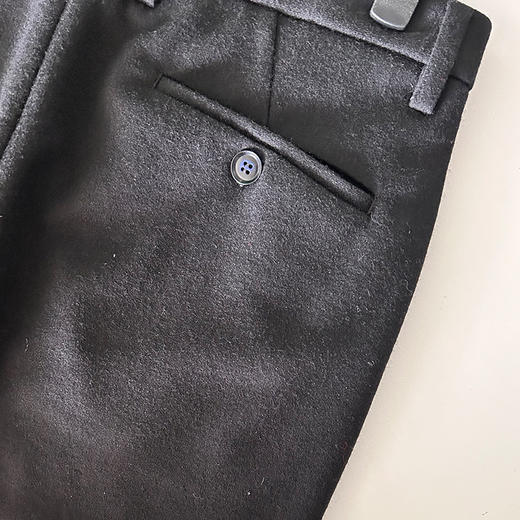 贝纳川通勤细条纹腰头设计男士西裤休闲裤120432025402 商品图3