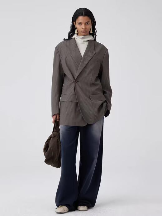 Simple Project/K24196/弧形做旧卫裤 商品图3