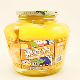 【10.9元/瓶】果立方冰糖黄桃/冰糖什锦罐头罐头1.25kg